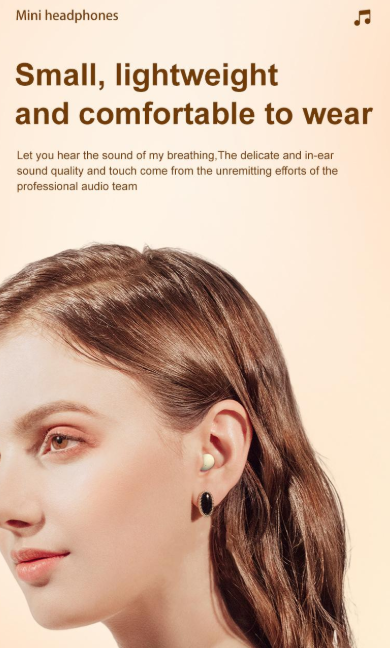 Mini Invisible Headphones Bluetooth 5.4 True Wireless In-Ear Earphones sport Audio Earbud audifonos bluetooth wireless headphones noise cancelling headphones gamingheadset