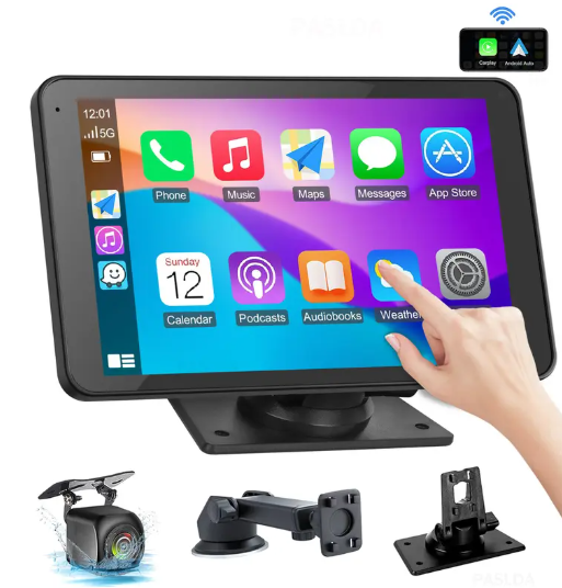 Upgraded Wireless CarPlay Screen for Andriod & Iphone : The Ultimate Portable Car Play Adapter for Seamless In-Car Entertainment
