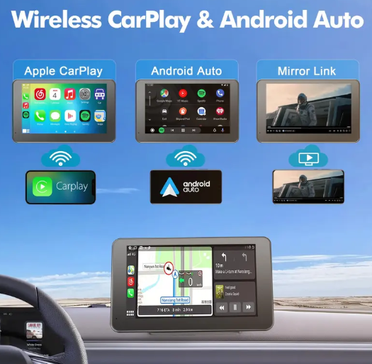 Upgraded Wireless CarPlay Screen for Andriod & Iphone : The Ultimate Portable Car Play Adapter for Seamless In-Car Entertainment