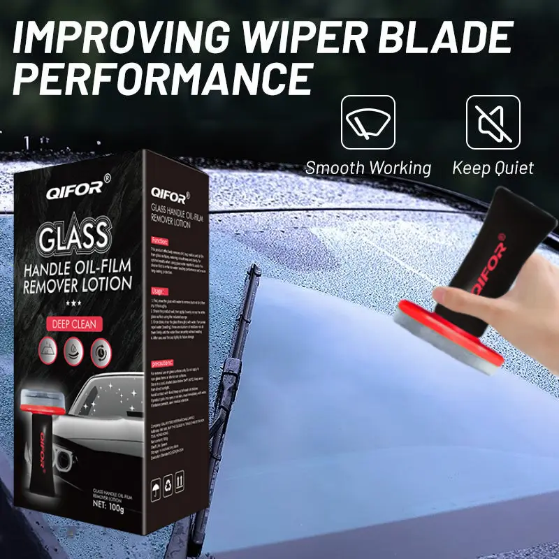 Automotive Handheld Oil Flmr Cream,Glass DecontaminationWithoutTraces,Window Oil Film Cleaning,FastCleaning, CompactAnd Easy To Cary-100g Degreaser Cleaner