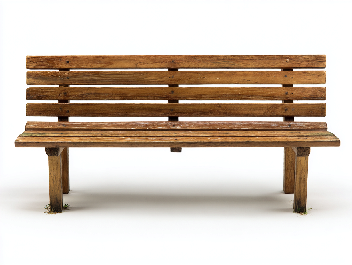 Gartenbank aus Holz 180x55x82 cm - Holzfarben - klassische Sitzbank mit Rückenlehne-Nodidwell