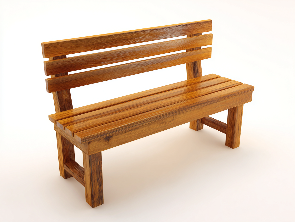 Gartenbank aus Holz 150 x 55 x 82 cm Naturholz für Garten klassisches Design mit Leistenrücken und Sitzlatten-Nodidwell