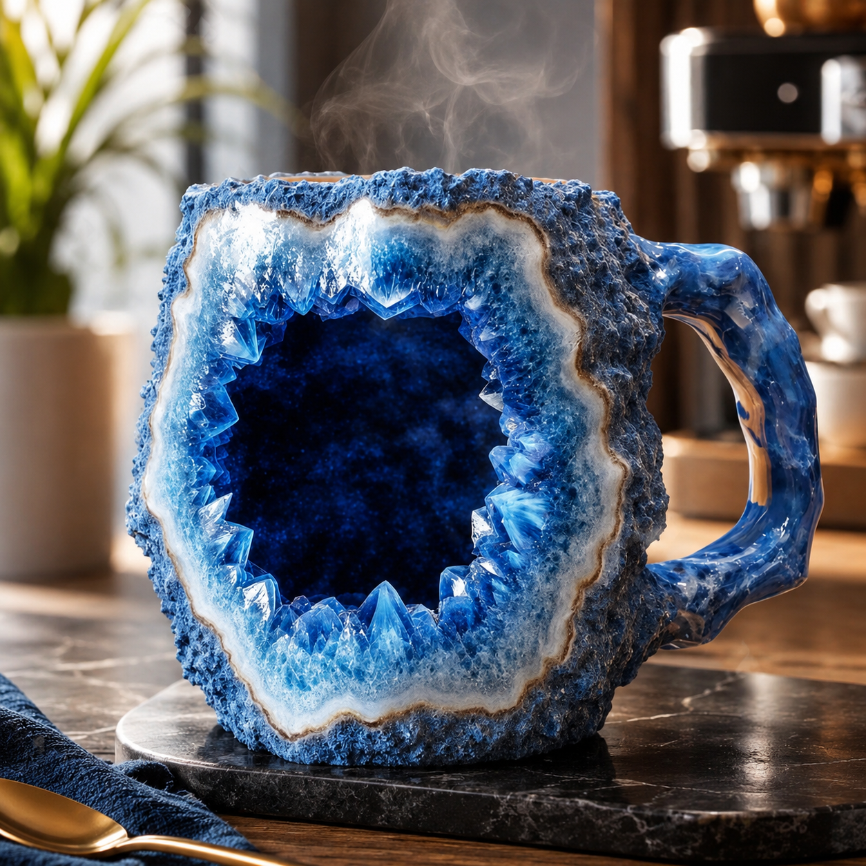 💎 Sculptural Gemstone-Inspired Mug — A One-of-a-Kind Work of Art for Every Sip ☕✨
