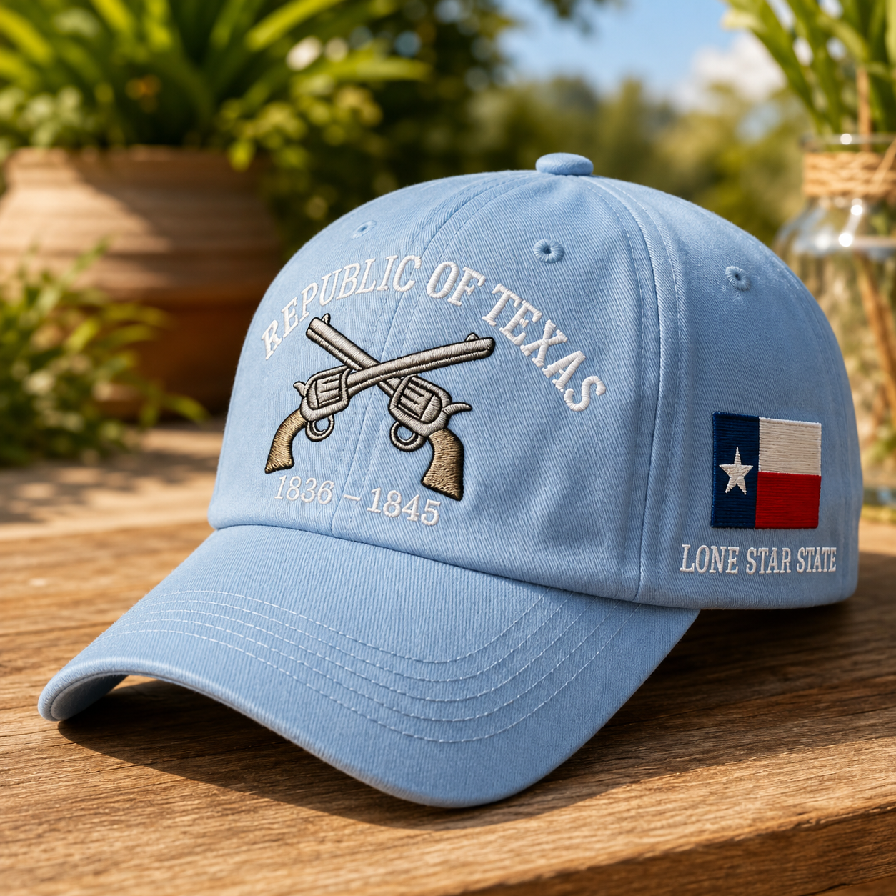 🤠⭐ Vintage Republic of Texas Embroidered Baseball Cap – Lone Star Heritage Style