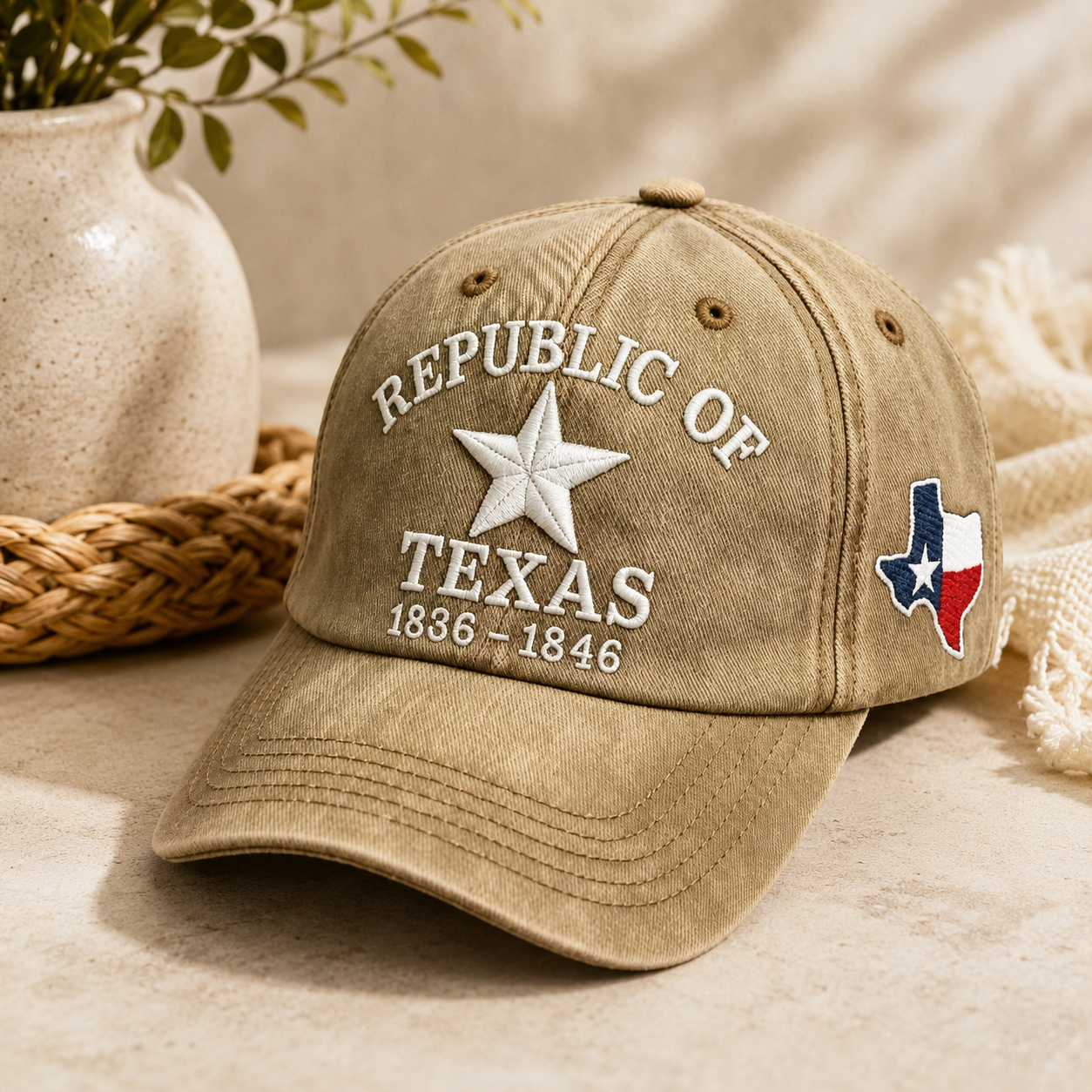 🤠 Vintage Texas Spirit Embroidered Baseball Cap ⭐