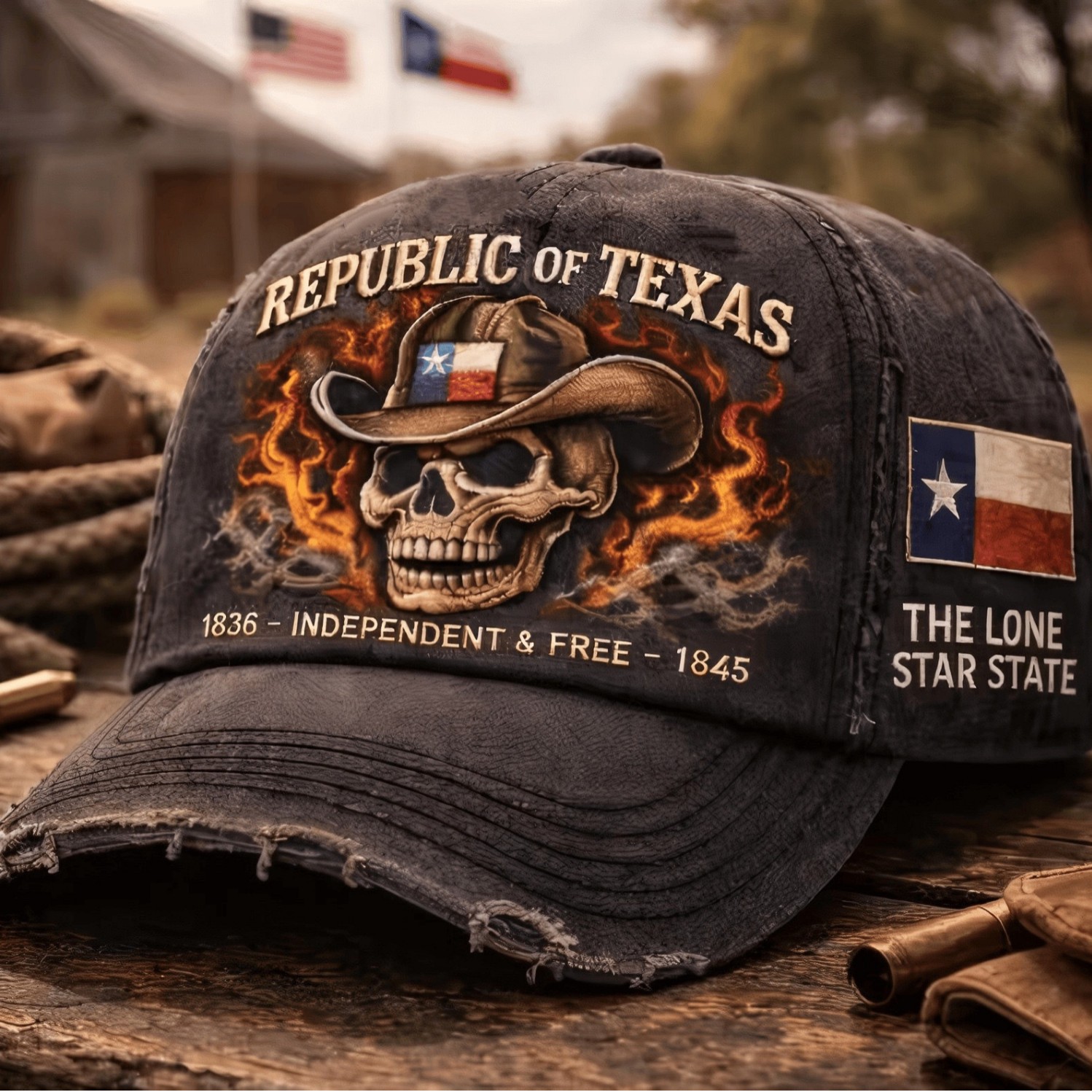 🤠 Texas Republic Vintage Cowboy Cap
