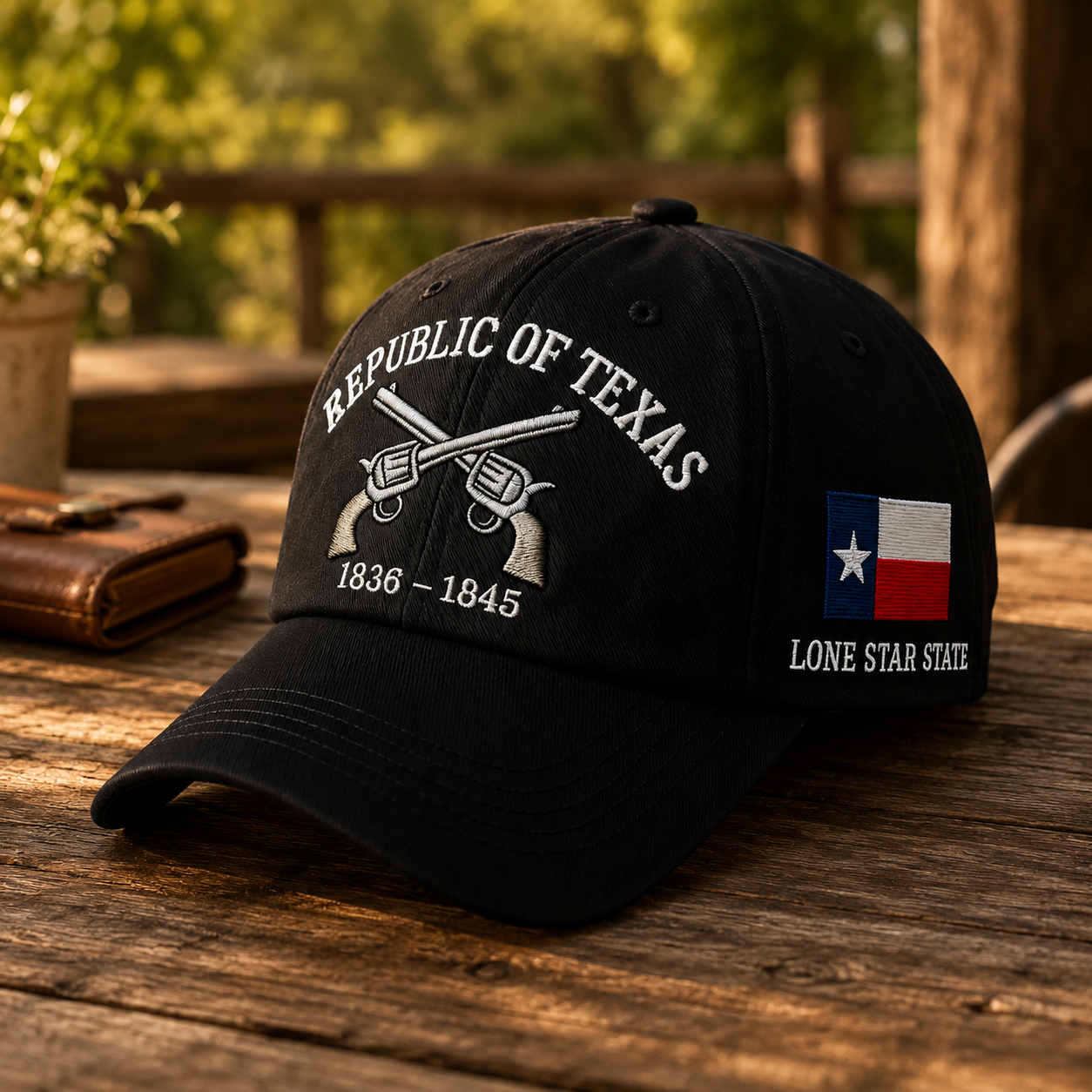 🤠⭐ Vintage Republic of Texas Embroidered Baseball Cap – Lone Star Heritage Style