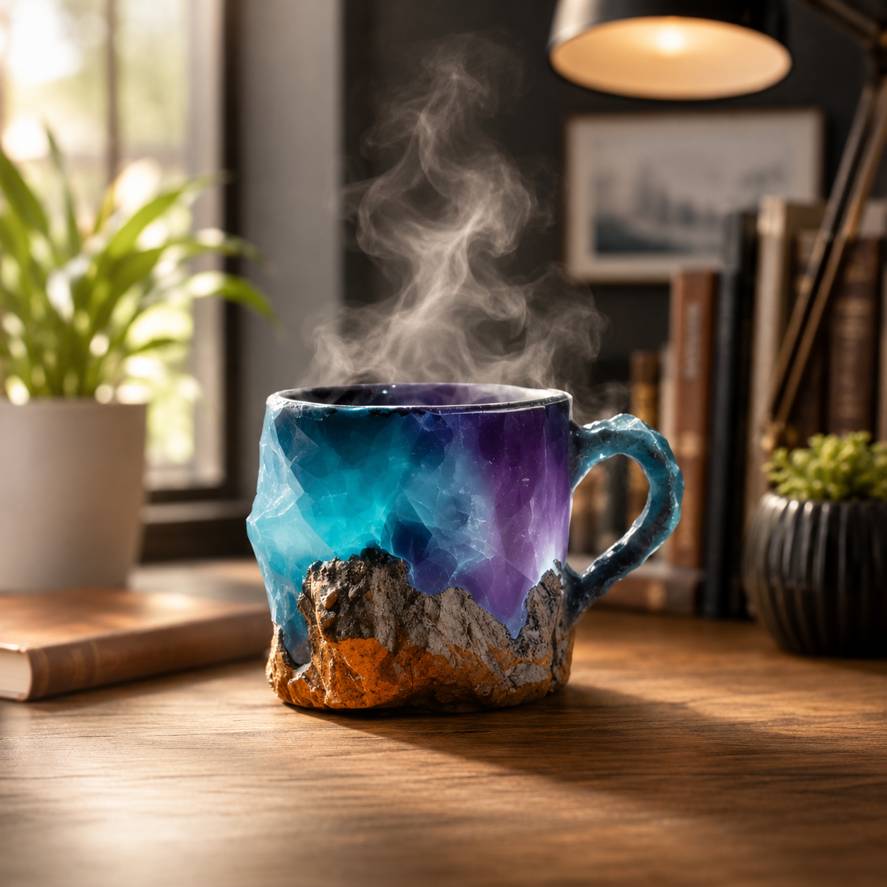 💎 Sculptural Gemstone-Inspired Mug — A One-of-a-Kind Work of Art for Every Sip ☕✨