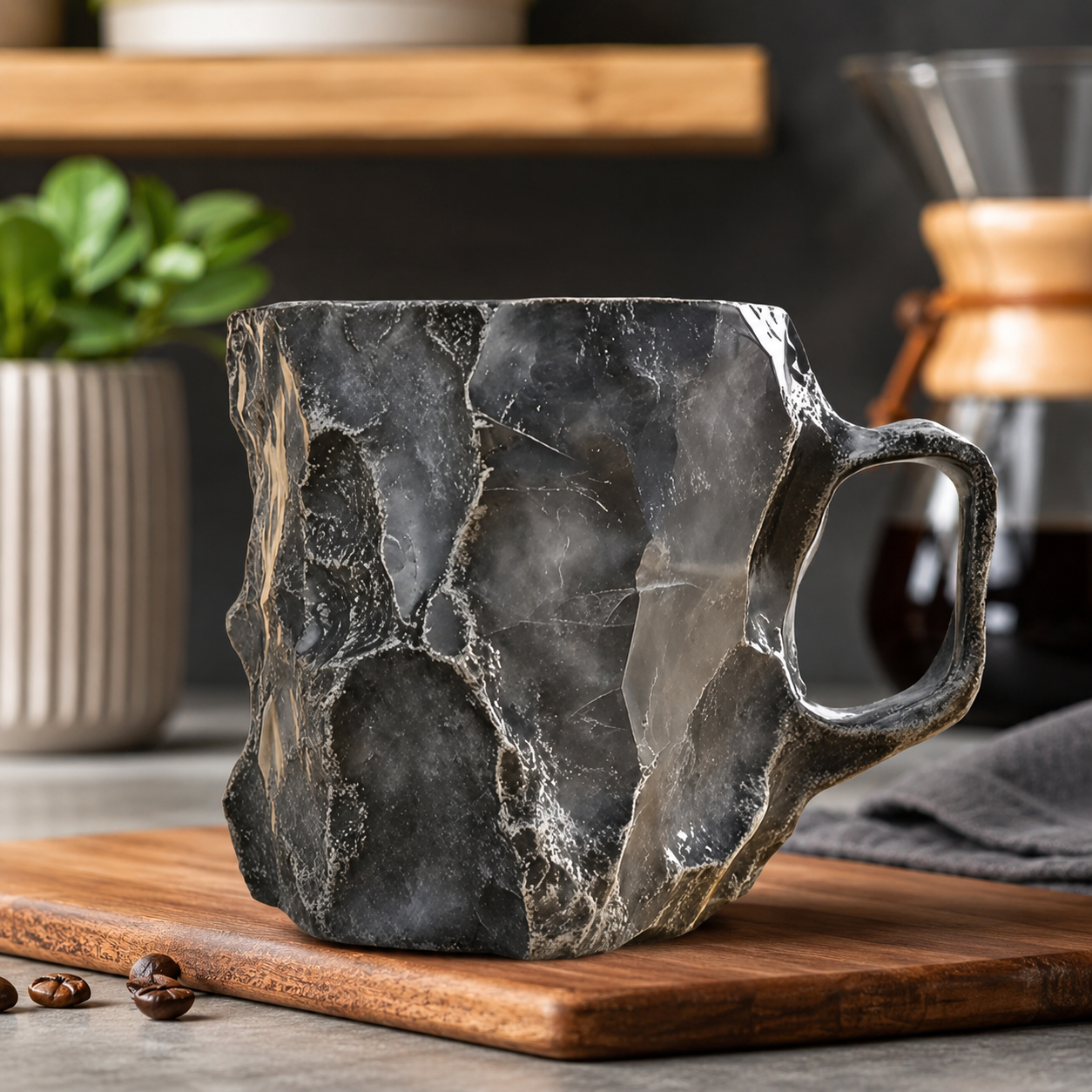 💎 Sculptural Gemstone-Inspired Mug — A One-of-a-Kind Work of Art for Every Sip ☕✨