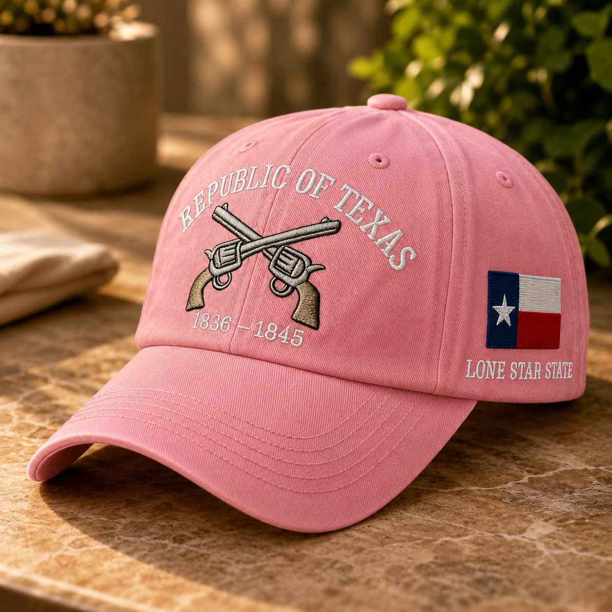 🤠⭐ Vintage Republic of Texas Embroidered Baseball Cap – Lone Star Heritage Style