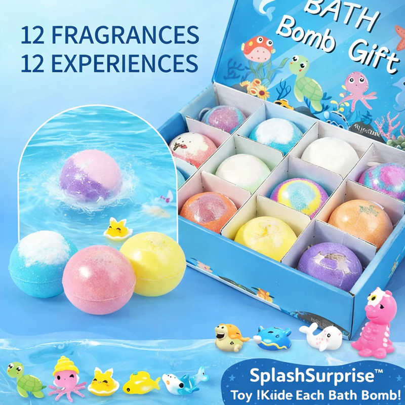 SPLASHSURPRISETM KIDS BATH BOMB SET - Bath time fights,finally over