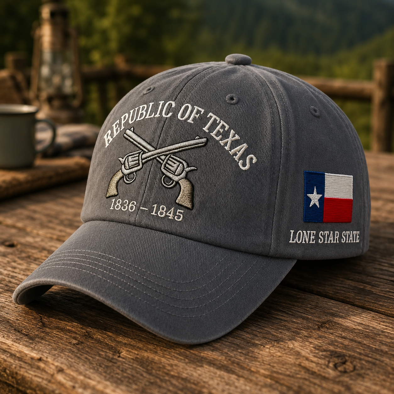 🤠⭐ Vintage Republic of Texas Embroidered Baseball Cap – Lone Star Heritage Style