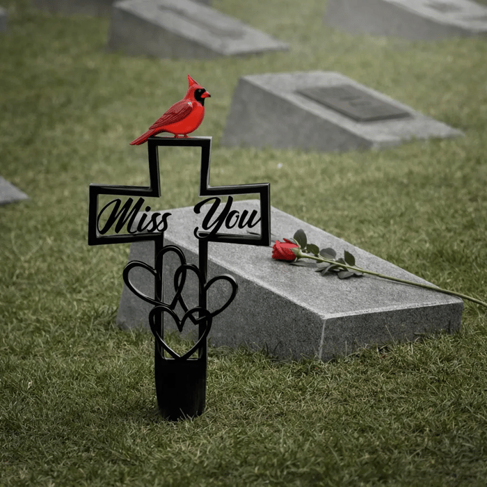 ❤🐦Buy 1 Get 1 Free -💖Metal Cemetery Memorial Plaque for Remembrance✝️