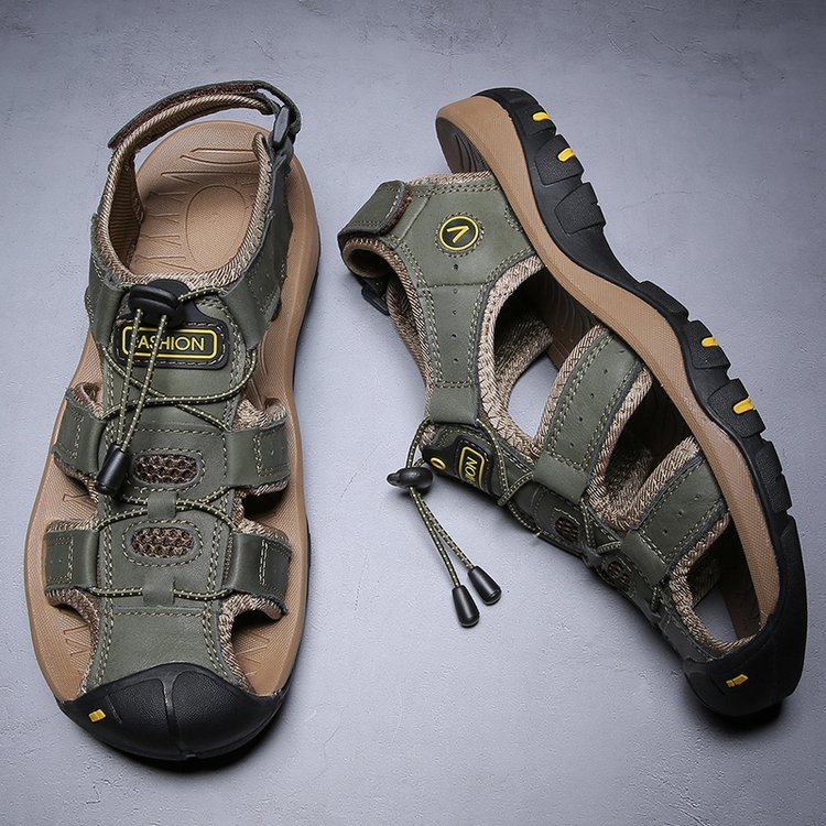 🔥 Summer sports hiking🔥 Outdoor walking water shoes | Fisherman beach men's leather sandals