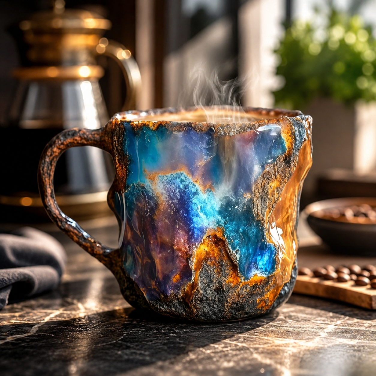 💎 Sculptural Gemstone-Inspired Mug — A One-of-a-Kind Work of Art for Every Sip ☕✨