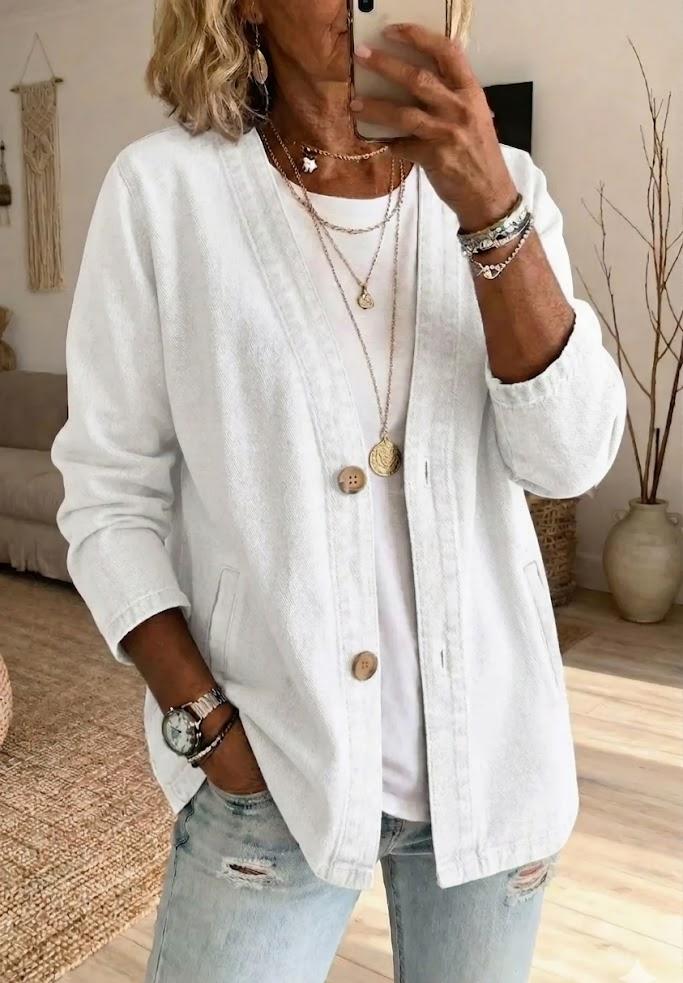 💙 Final Hours: 49% OFF Lightweight Denim Cardigan – Chic, Casual & Comfortable