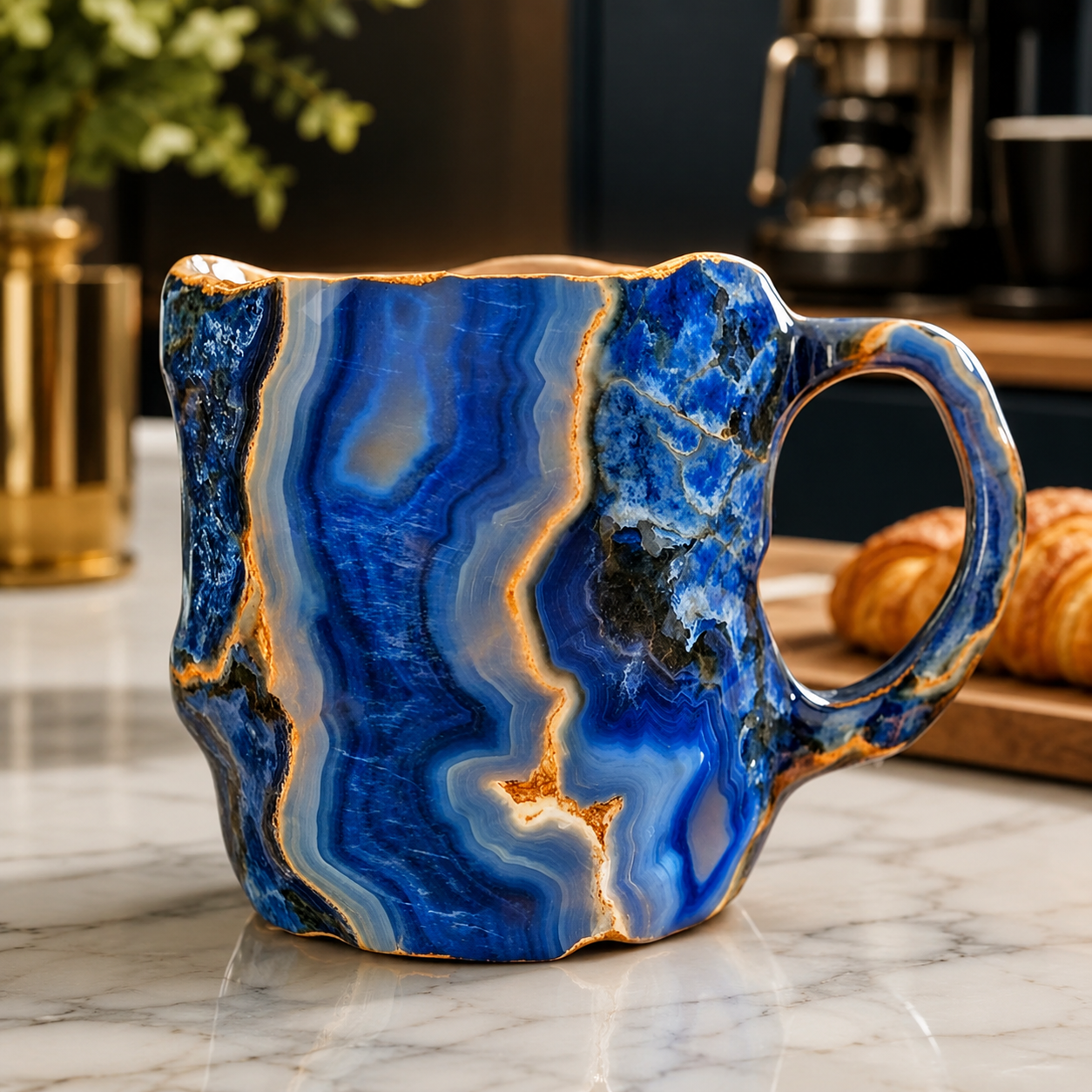 💎 Sculptural Gemstone-Inspired Mug — A One-of-a-Kind Work of Art for Every Sip ☕✨