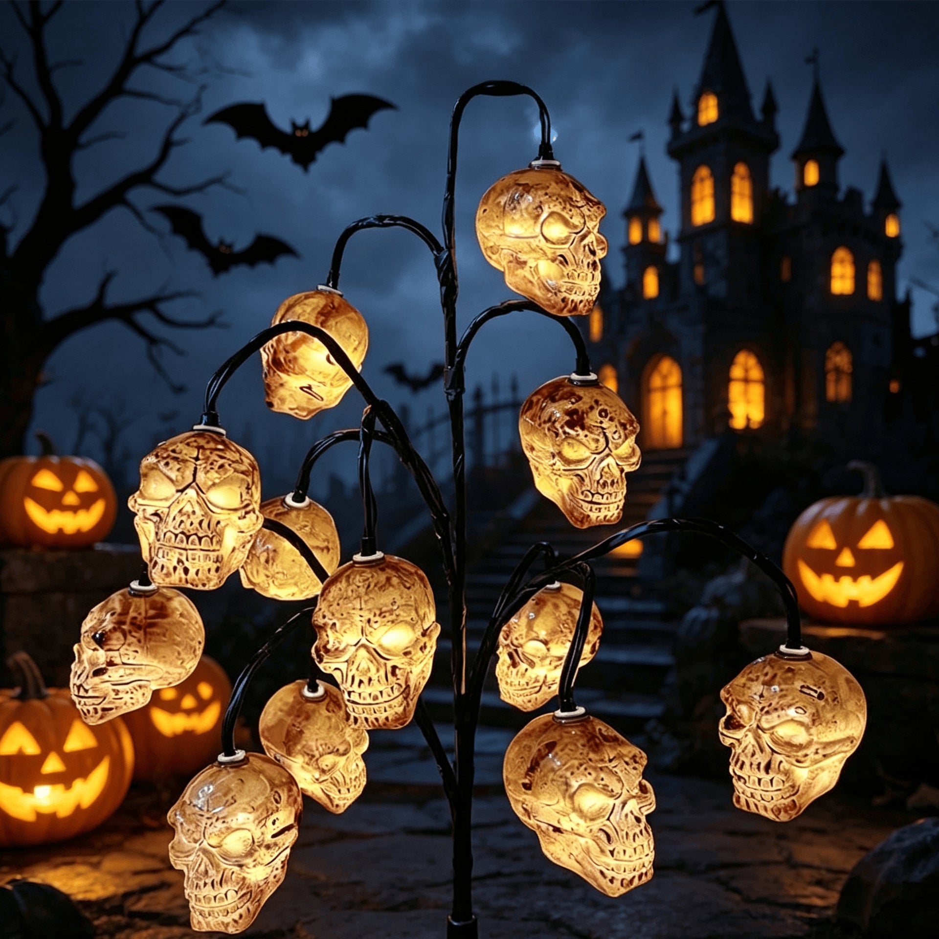 👻 Halloween Outdoor Decor Made Easy – Pumpkin Solar Stake Lights for Your Yard ✨