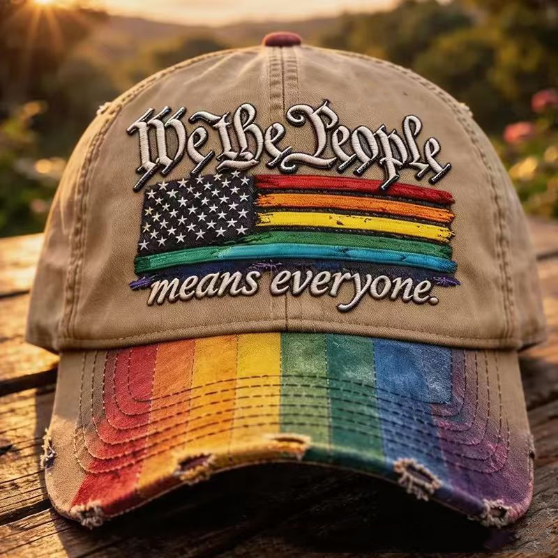 Rainbow Pride Month Gay Art Print Hat