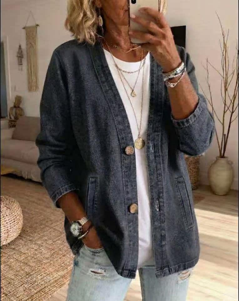 💙 Final Hours: 49% OFF Lightweight Denim Cardigan – Chic, Casual & Comfortable