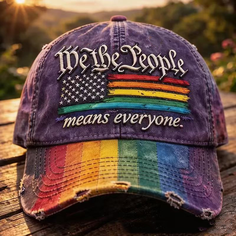 Rainbow Pride Month Gay Art Print Hat