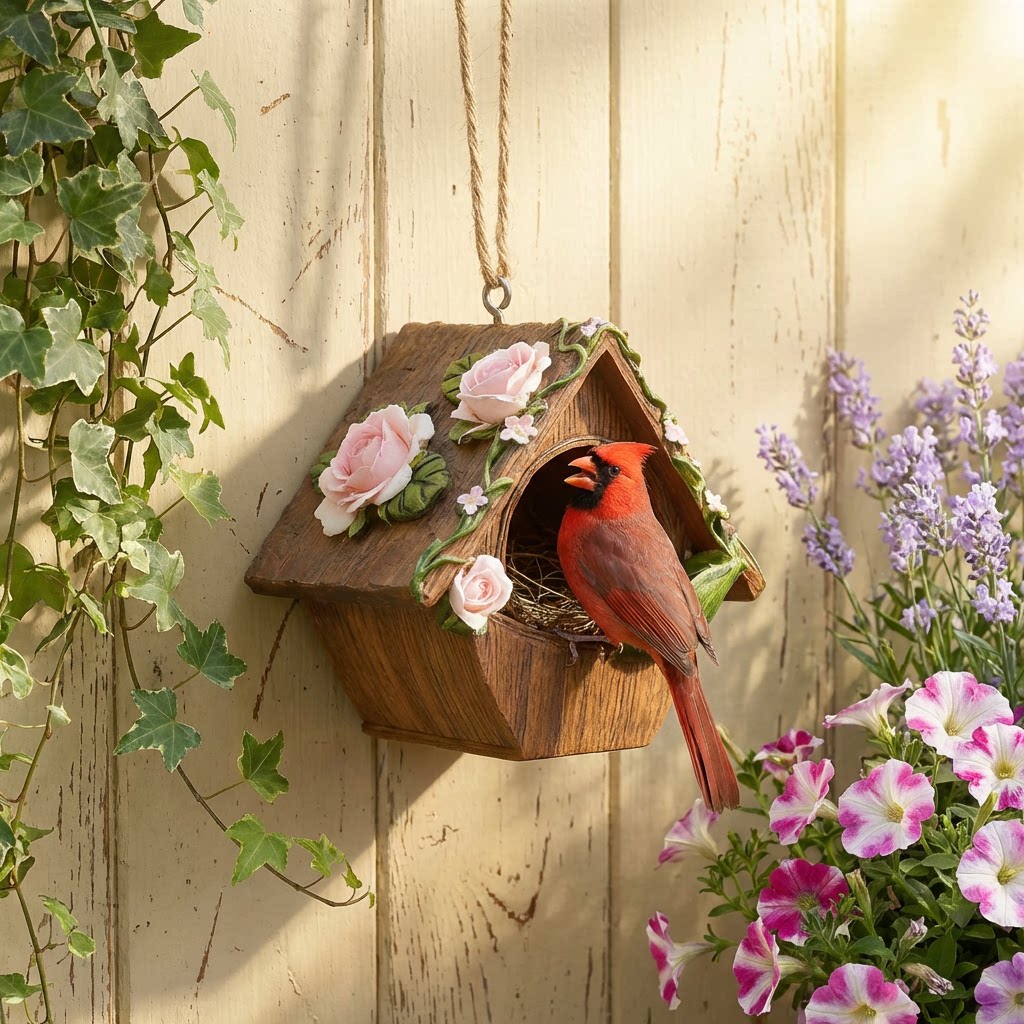 Whimsical Bloom Birdhouse🌸🌻