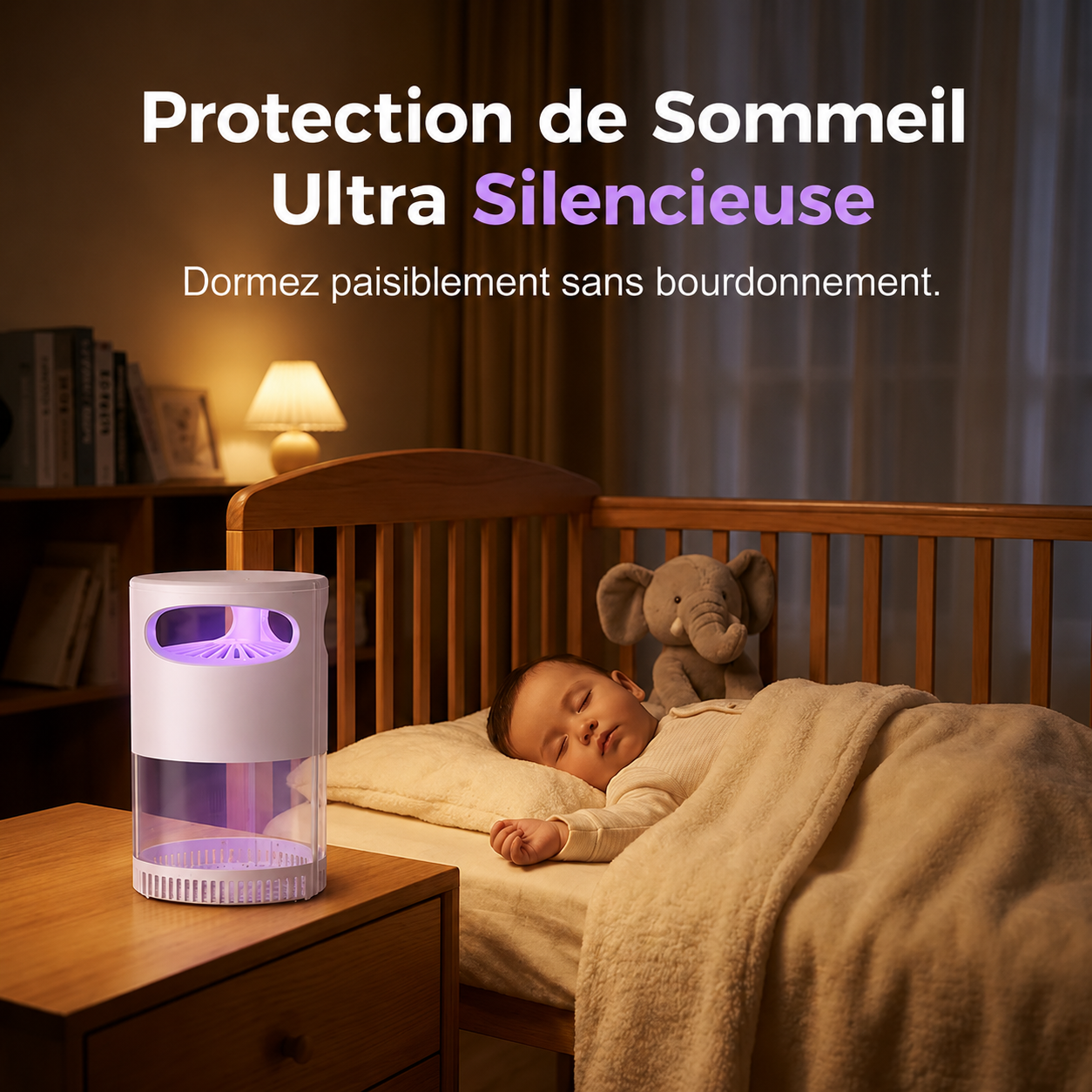 🦟 Lampe Anti-Moustiques UV – silencieuse, USB, sans produits chimiques. Plus de 50 000 vendues ! 🔇🌙
