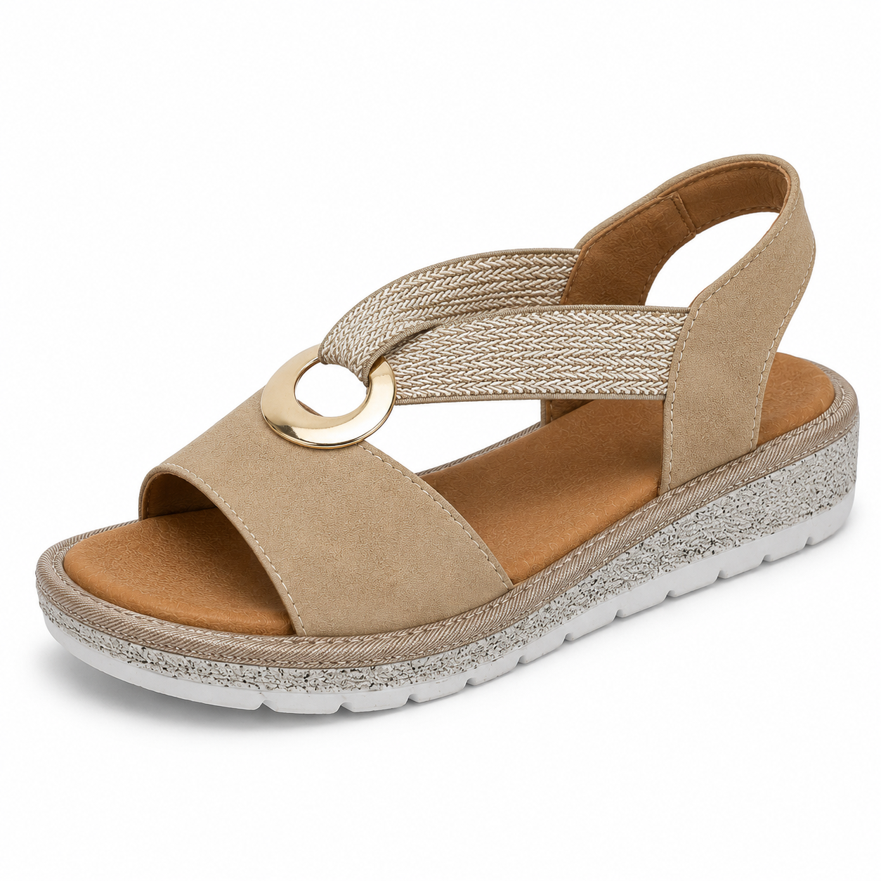 Sandales orthopédiques pour femmes avec boucle métallique