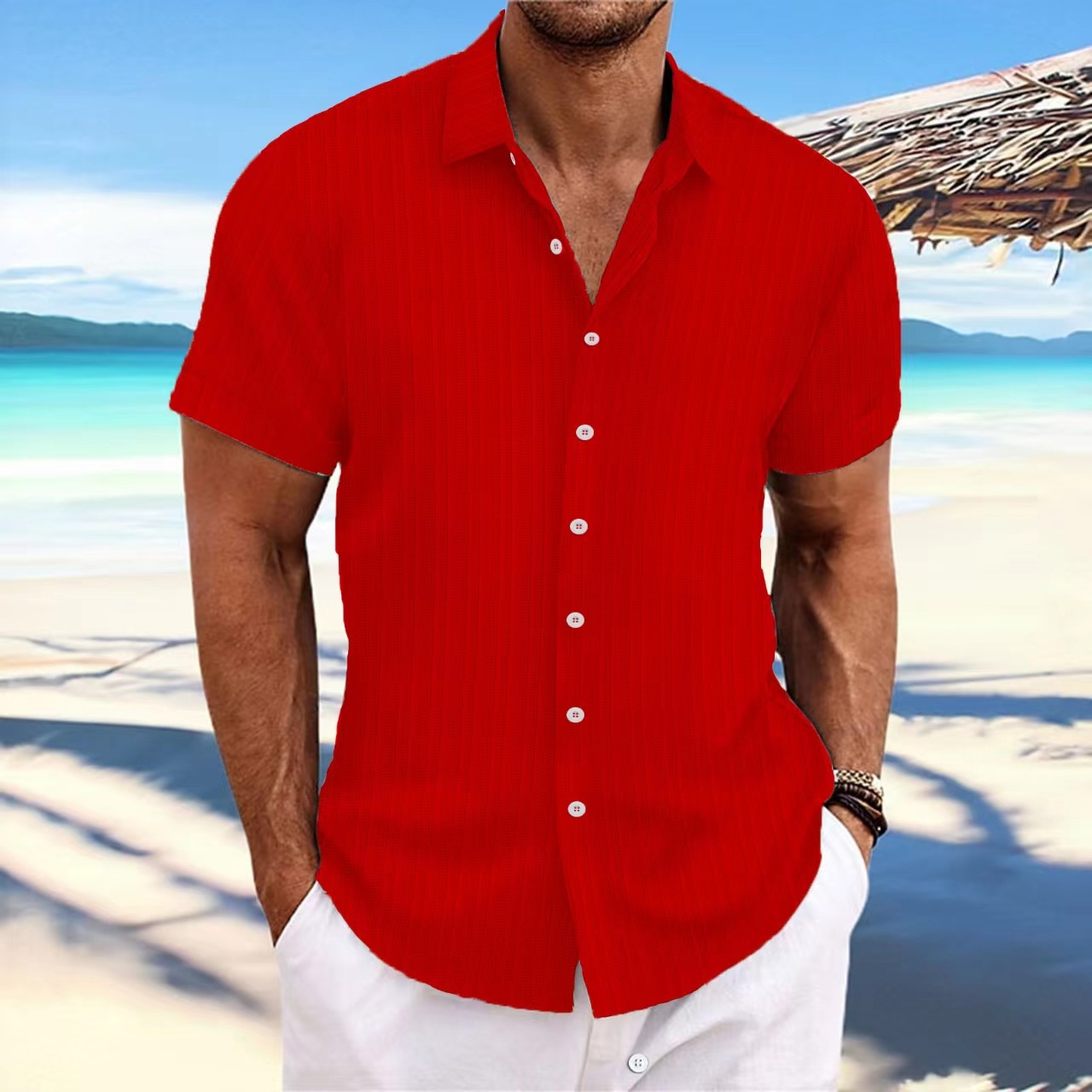 Men's Cotton And Linen Comfortable Shirt