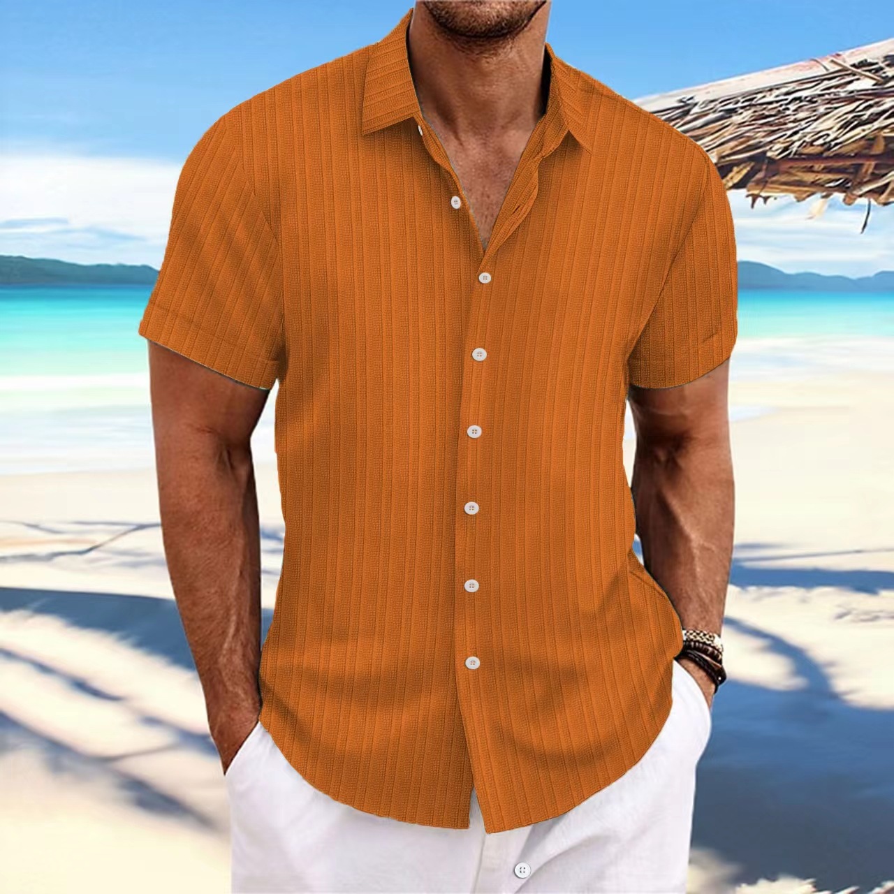 Men's Cotton And Linen Comfortable Shirt