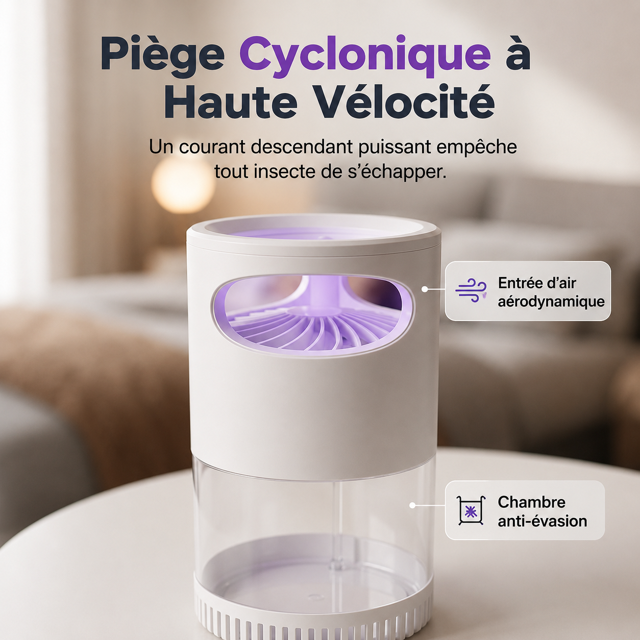 🦟 Lampe Anti-Moustiques UV – silencieuse, USB, sans produits chimiques. Plus de 50 000 vendues ! 🔇🌙