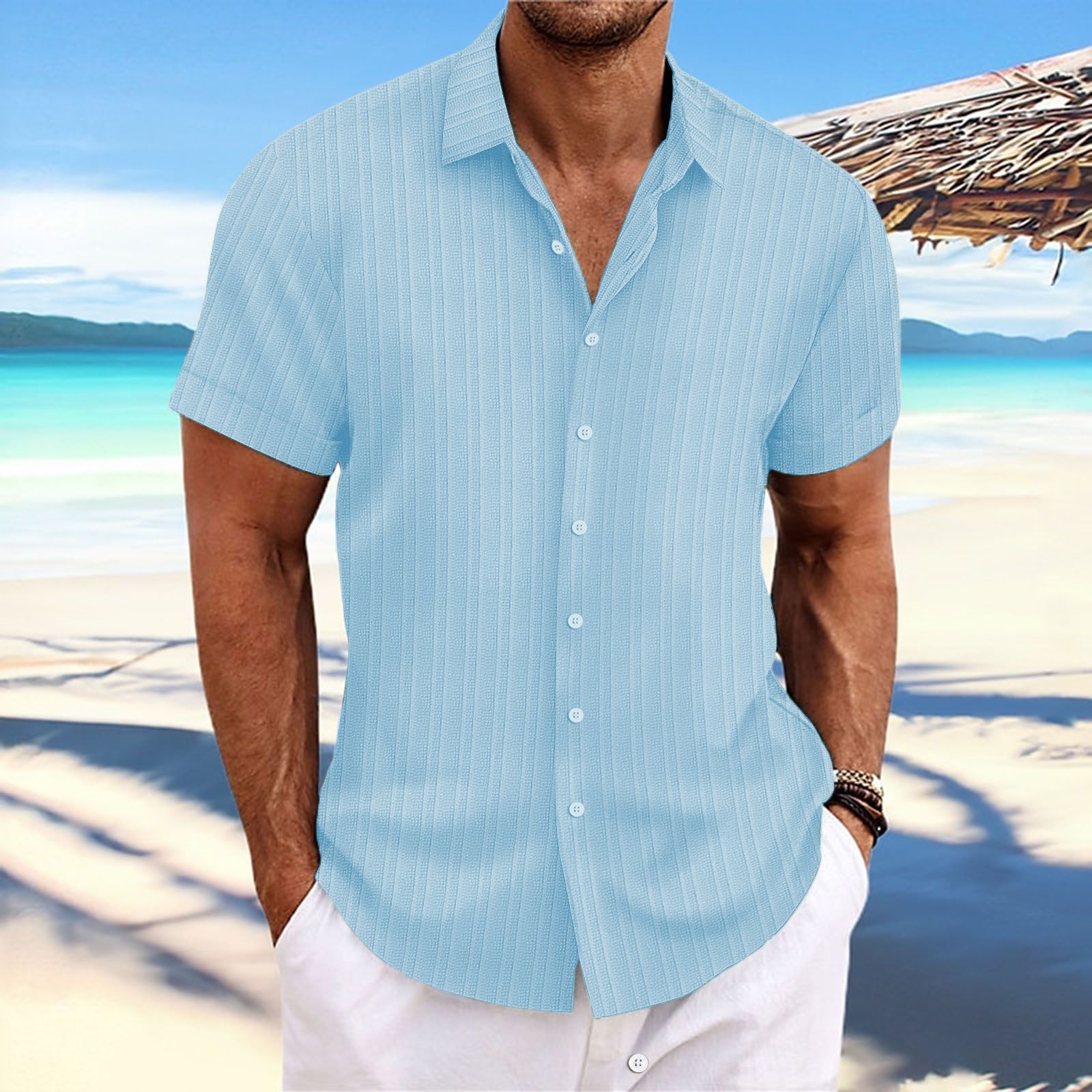 Men's Cotton And Linen Comfortable Shirt