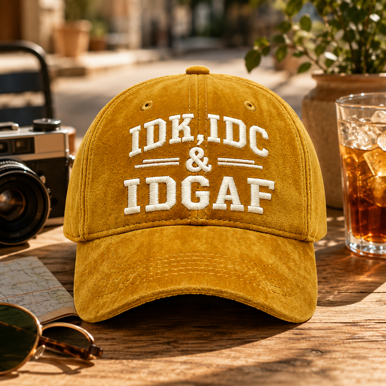 🧢 Vintage Washed Embroidered Baseball Cap – Adjustable Unisex Casual Hat