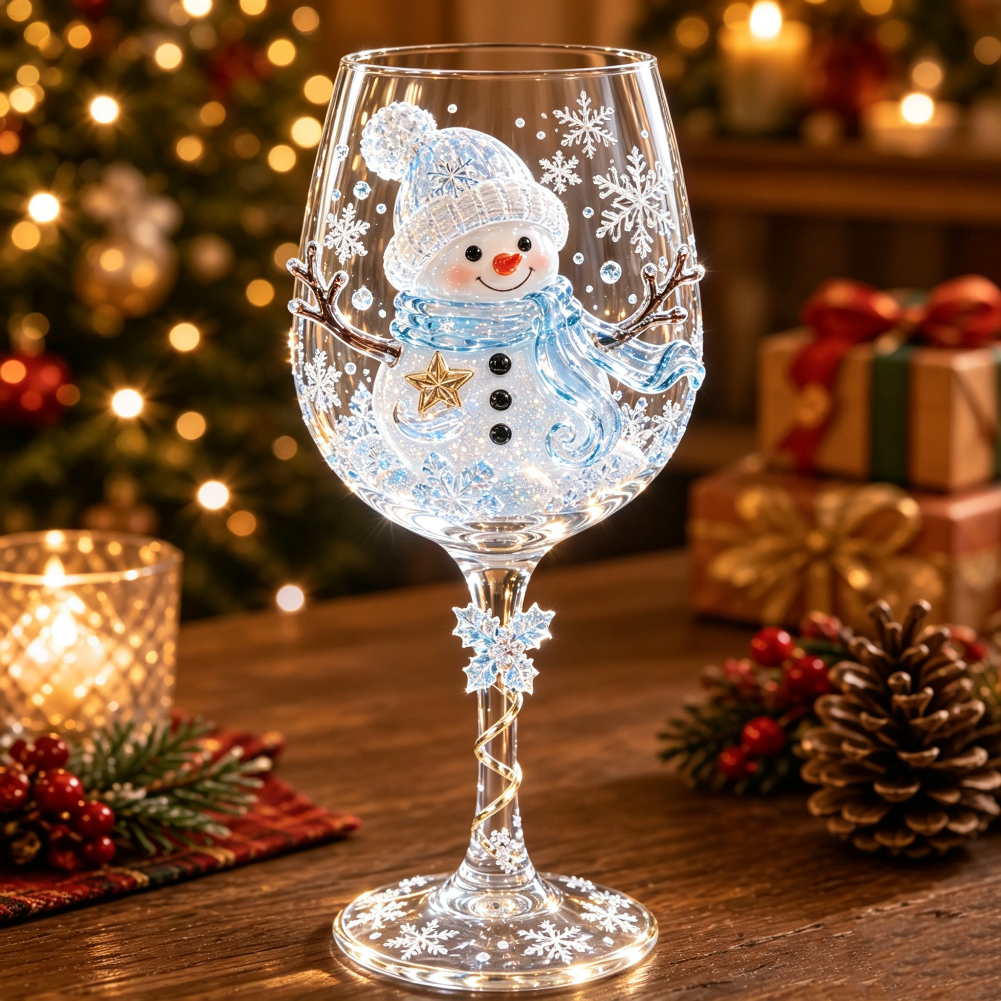 🔥Christmas 3D Wine Glass Collection Gift Box Set