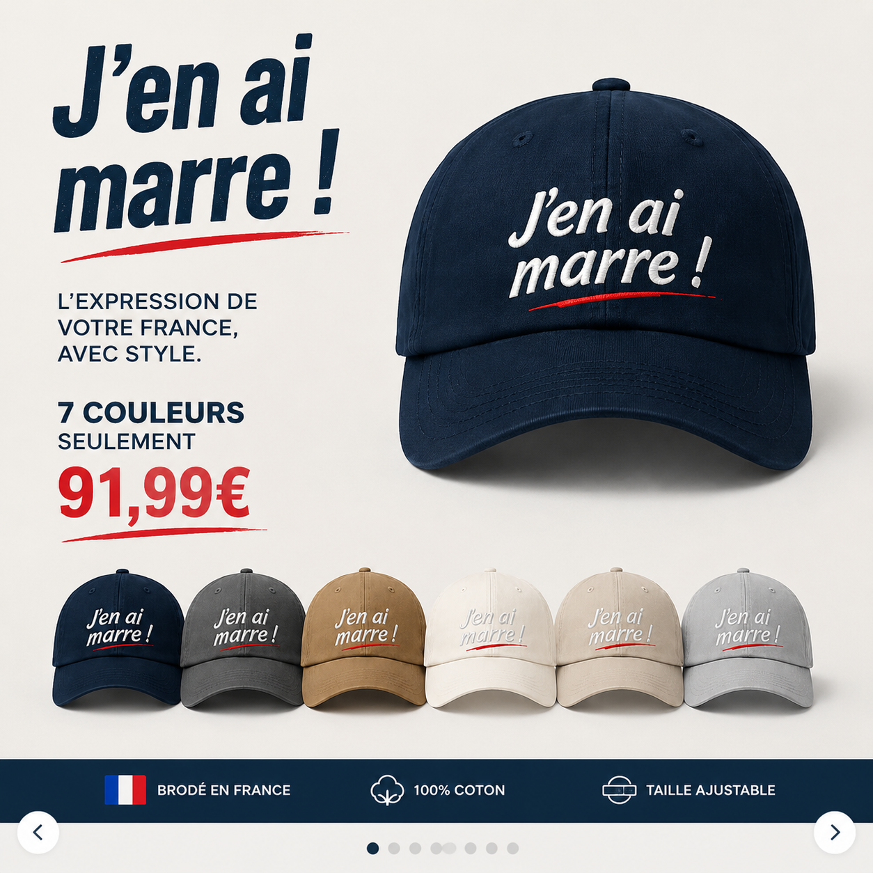 🎩 J’en ai marre ! – Le Casquette Chic pour Tous