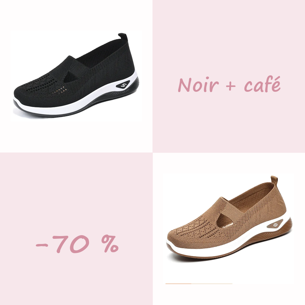 🌺Chaussures Confort Femme à Enfiler – Légères, Respirantes et Amortissantes