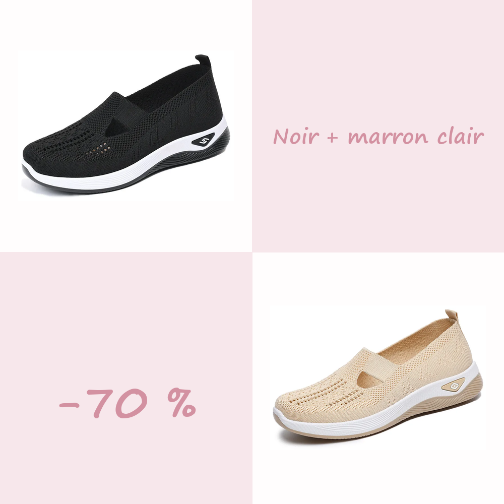 🌺Chaussures Confort Femme à Enfiler – Légères, Respirantes et Amortissantes