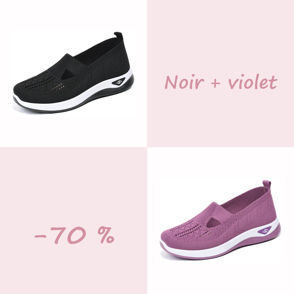 🌺Chaussures Confort Femme à Enfiler – Légères, Respirantes et Amortissantes