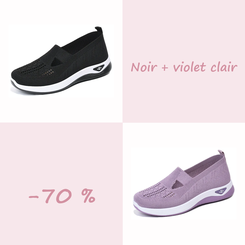 🌺Chaussures Confort Femme à Enfiler – Légères, Respirantes et Amortissantes