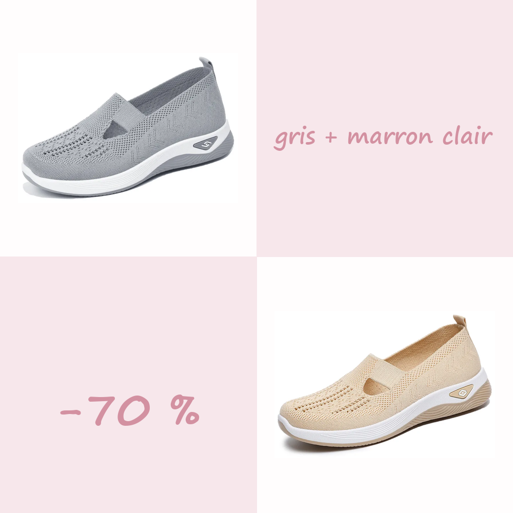 🌺Chaussures Confort Femme à Enfiler – Légères, Respirantes et Amortissantes