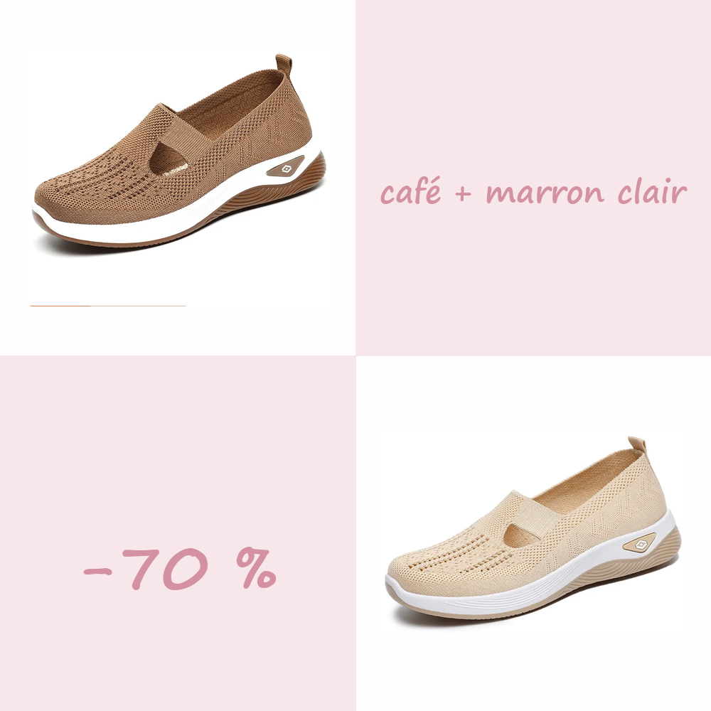 🌺Chaussures Confort Femme à Enfiler – Légères, Respirantes et Amortissantes