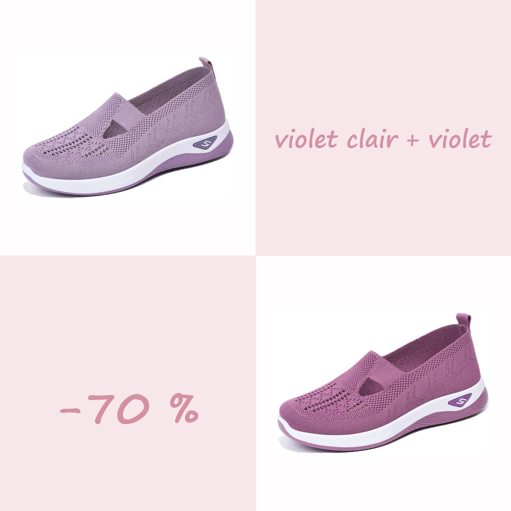 🌺Chaussures Confort Femme à Enfiler – Légères, Respirantes et Amortissantes