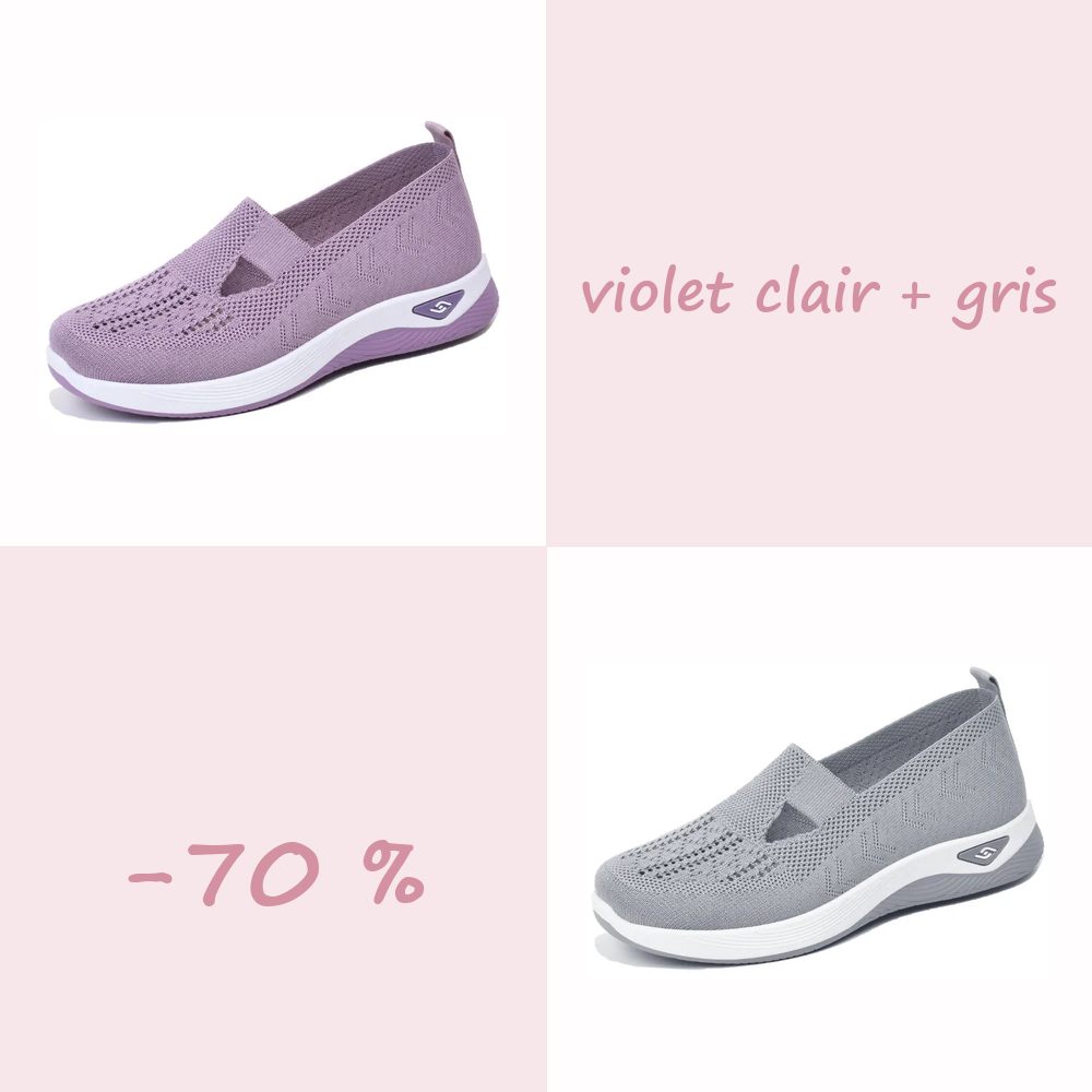 🌺Chaussures Confort Femme à Enfiler – Légères, Respirantes et Amortissantes
