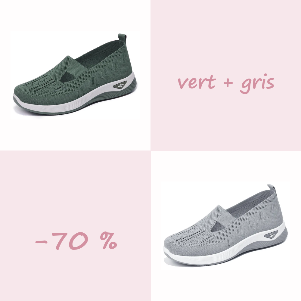 🌺Chaussures Confort Femme à Enfiler – Légères, Respirantes et Amortissantes