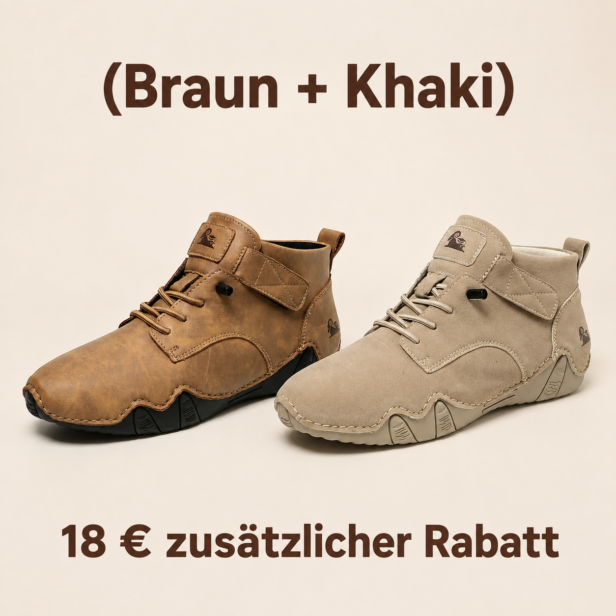 (Braun + Khaki) 18 € zusätzlicher Rabatt
