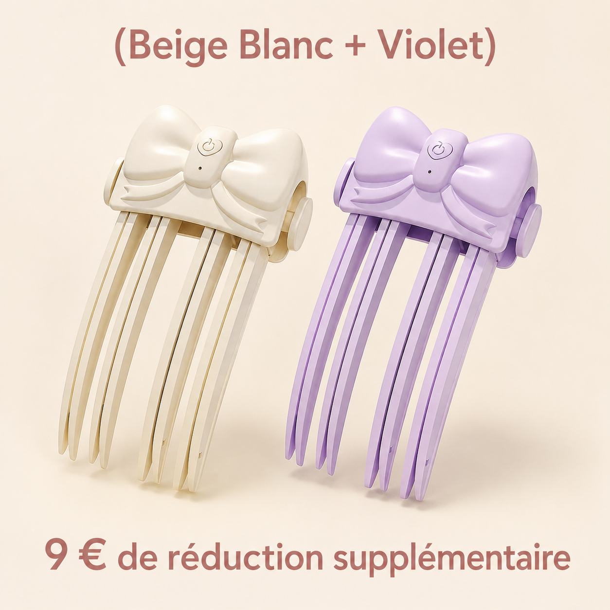 (Beige Blanc + Violet) 9 € de réduction supplémentaire
