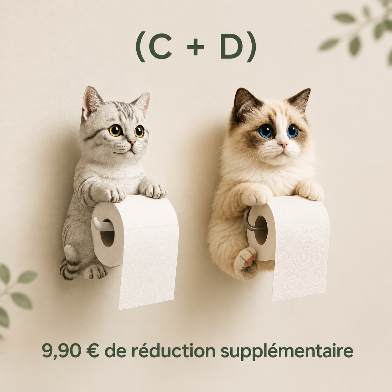 (C + D) 9,90 € de réduction supplémentaire