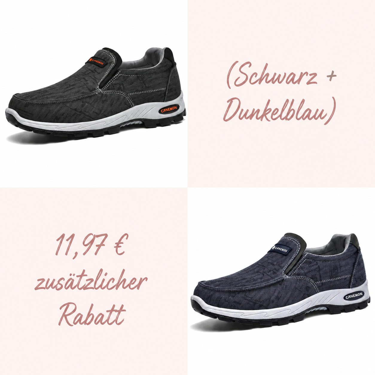 (Schwarz + Dunkelblau) 11,97 € zusätzlicher Rabatt