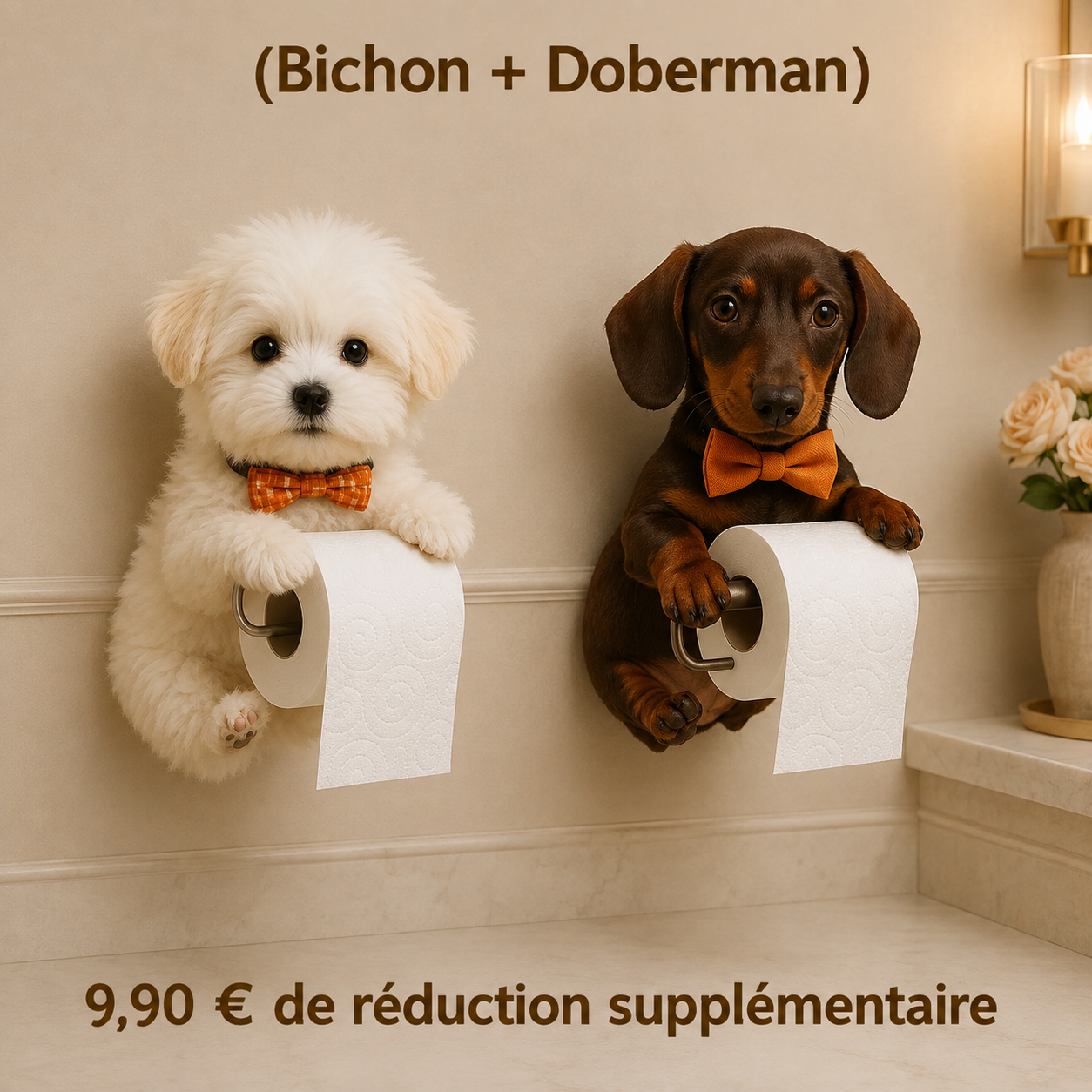 (Bichon + Doberman) 9,90 € de réduction supplémentaire