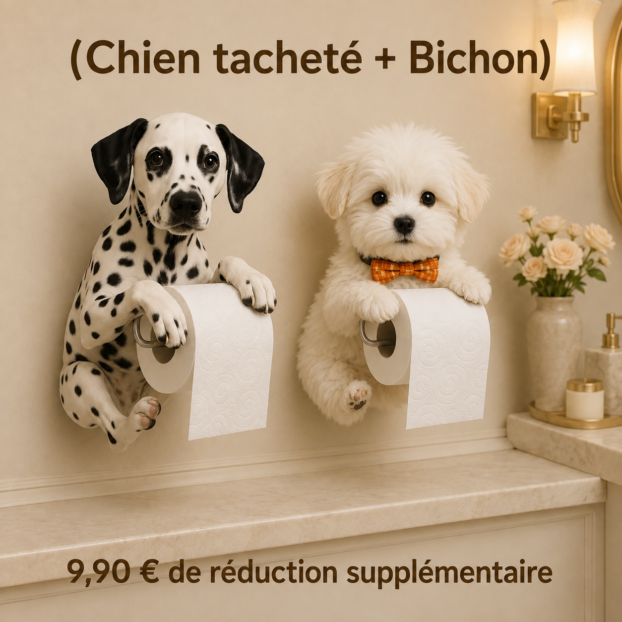(Chien tacheté + Bichon) 9,90 € de réduction supplémentaire